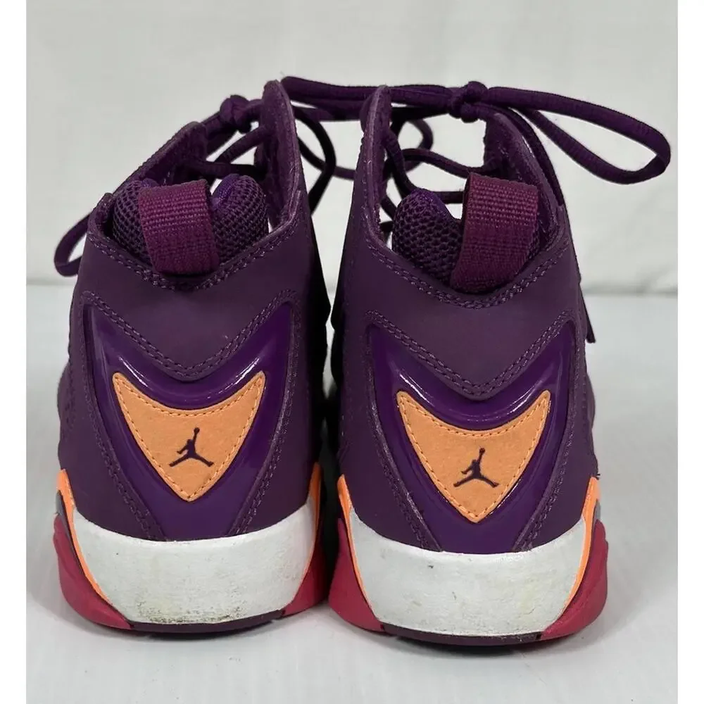 NIKE AIR JORDAN TRUE FLIGHT Girls 7Y‎ Purple Orange Grape Sneakers 342774-517